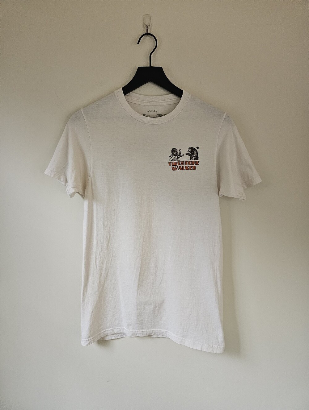 Firerstone Cream Logo Short Sleeve T-Shirt